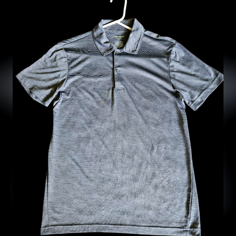 Tek Gear Polo, Heathered Gray, Small